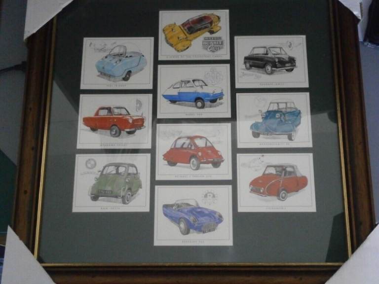 GOLDER ERA MOUNTED CLASSIC MICRO  CAR CARD COLLECTION