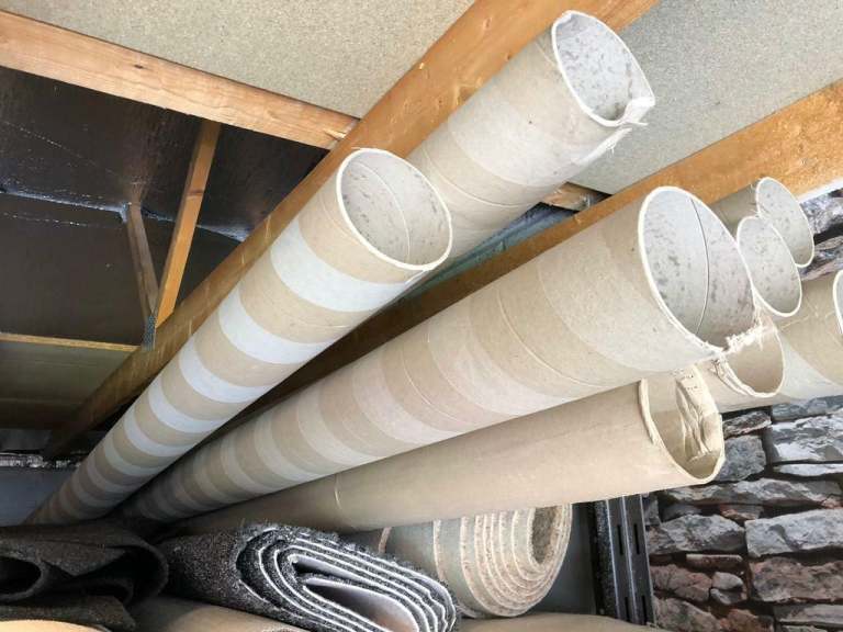 Free carpet cardboard tubes