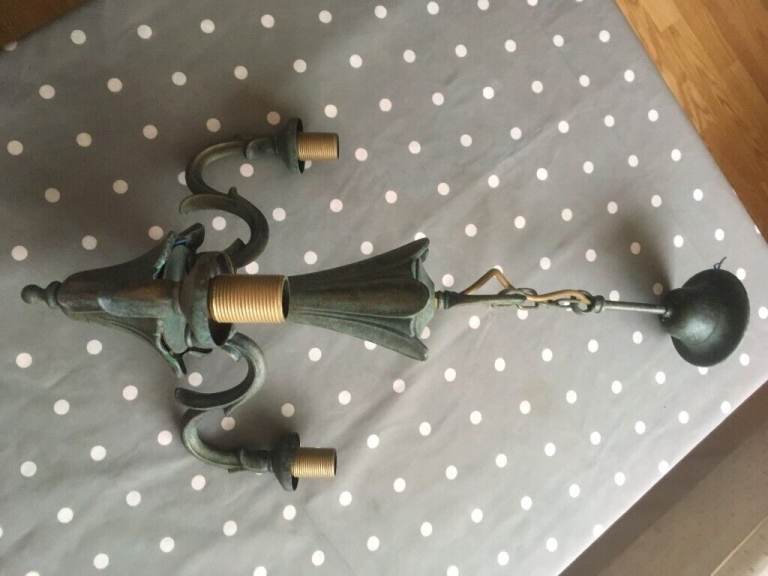 Vintage/antique 3 arm chandelier