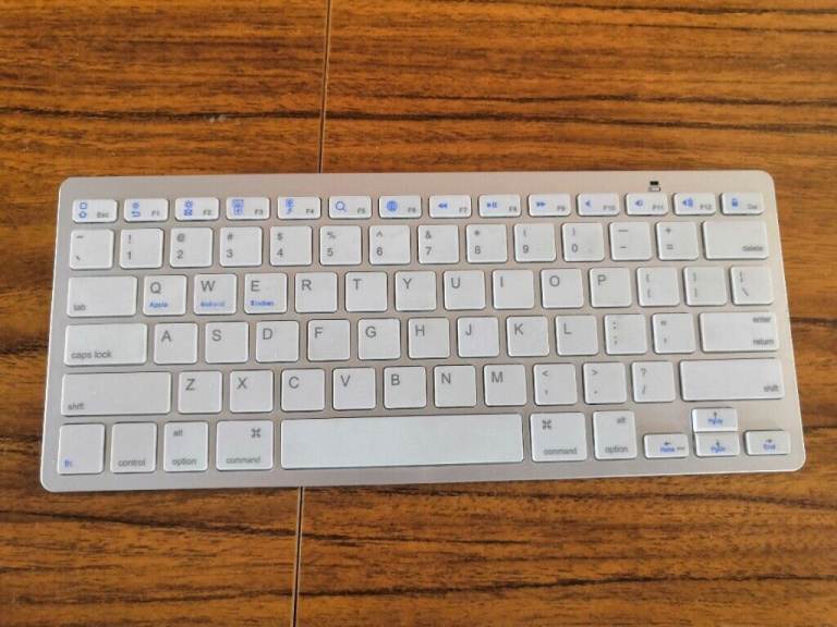 BK3001BA Bluetooth Wireless White Aluminium Alloy Keyboard, Smartphones/ Tablets