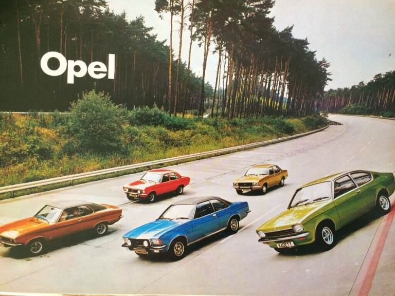 Opel Manta, Kadett, Ascona,Rekord, Commodore  brochure and Vauxhall/Opel Uk accessories brochure.