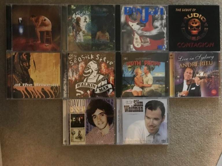 Heavy rock, rock, musical soundtrack, easy listening CD's