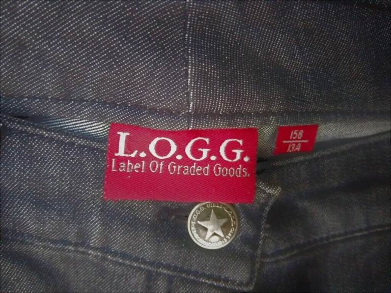 Girls Black Jeans, quite Slim, age 13/ 158 cm, L.O.G.G. (H&M), as new