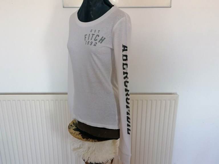 Vintage Y2K ABERCROMBIE & FITCH Long Sleeve Top. Ex Cond. Size : M 