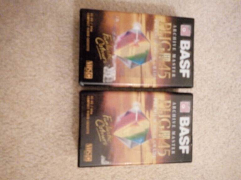Compact Video Cassettes BASF PHG 45 Set of 2 Brand New 
