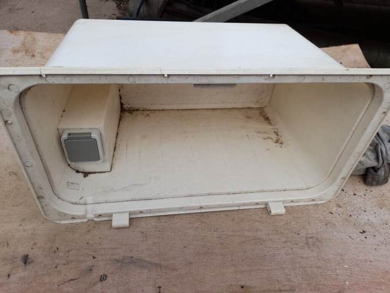 Caravan side locker box