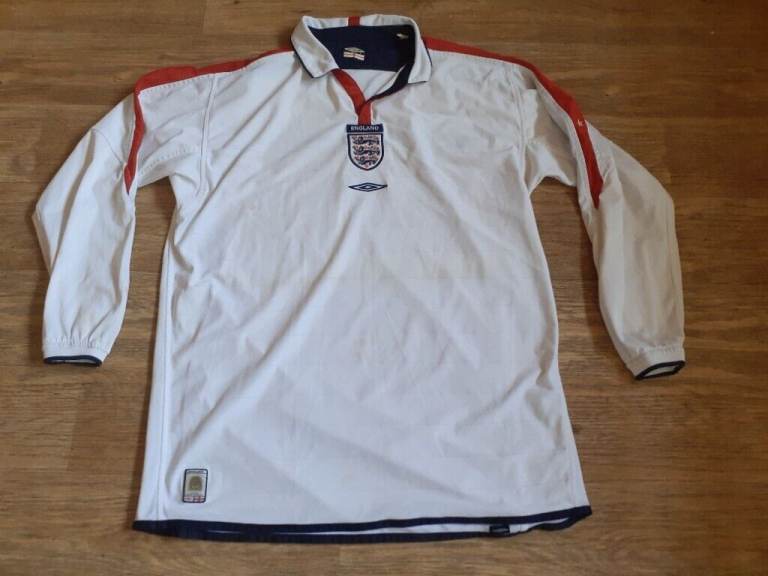 2003/05 England rare long sleeve shirt umbro