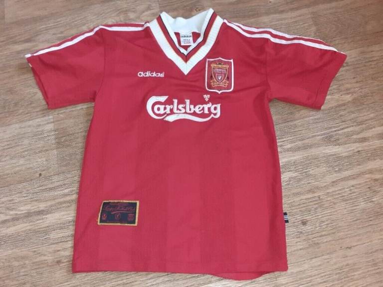 Liverpool shirt adidas carlsberg boys 