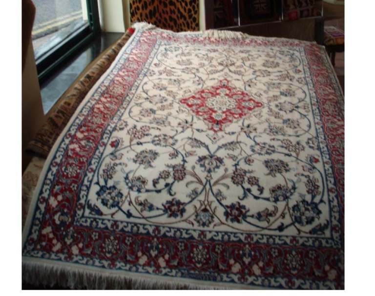 NOW REDUCED  Persian Silk/Wool handmade.Hand knotted cotton foundation. 2x130 m