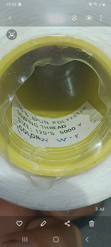 Polyester thread 120s 120's 5000 yards