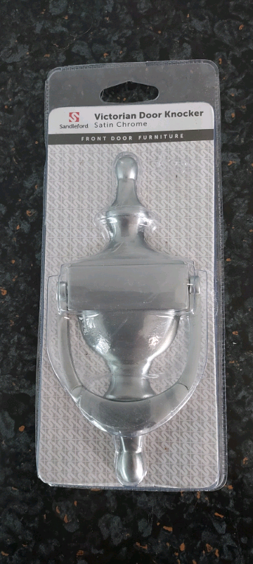 Satin Chrome Door Knocker  - NEW