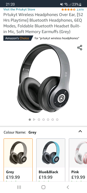 image for Brand new in box Prtukyt Wireless Headphones Over Ear