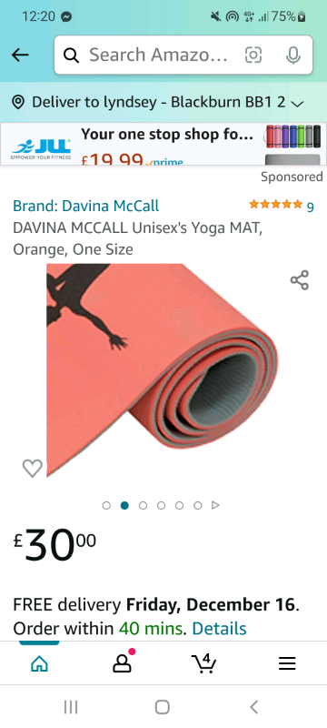 image for Brand new in packaging Davina mccall yoga mat