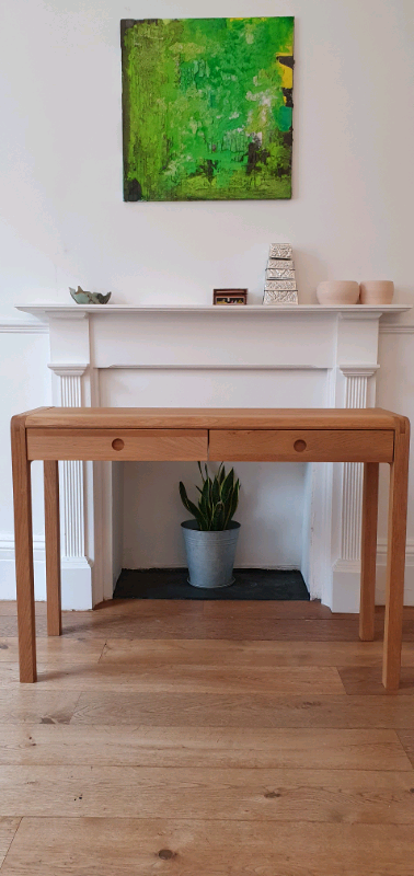 Habitat Radius Solid Oak Console  Entrance Hallway Dressing Table