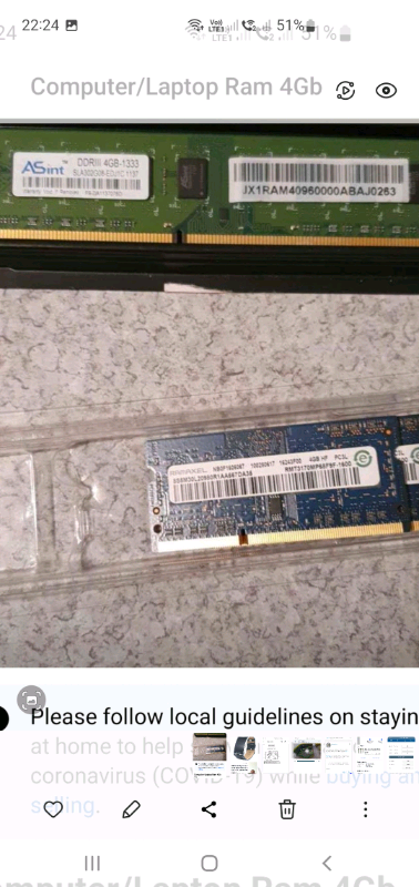 Laptop/computer ram 2gb,4gb,8gb