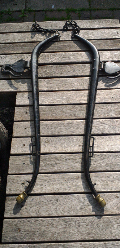 Vintage Set of Metal Horse Tack Harnesses. 