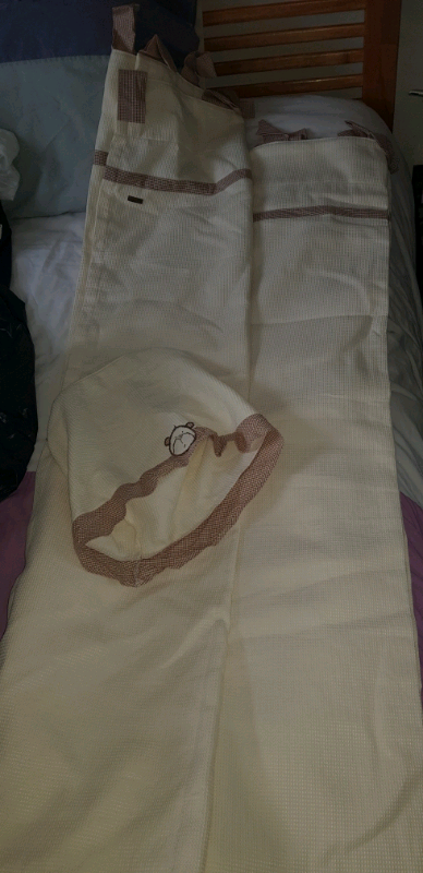 Nursery curtain and lampshade