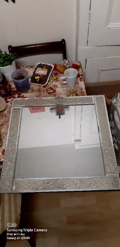 Two designer glass/mirror