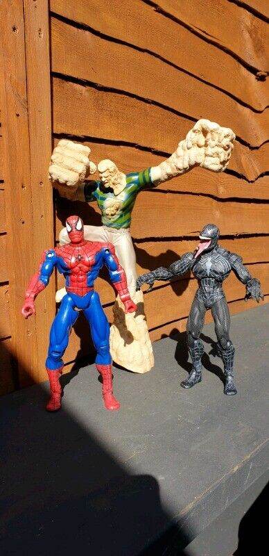 Toys for sale, various prices.