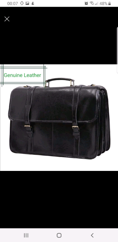 Genuine leather briefcase 