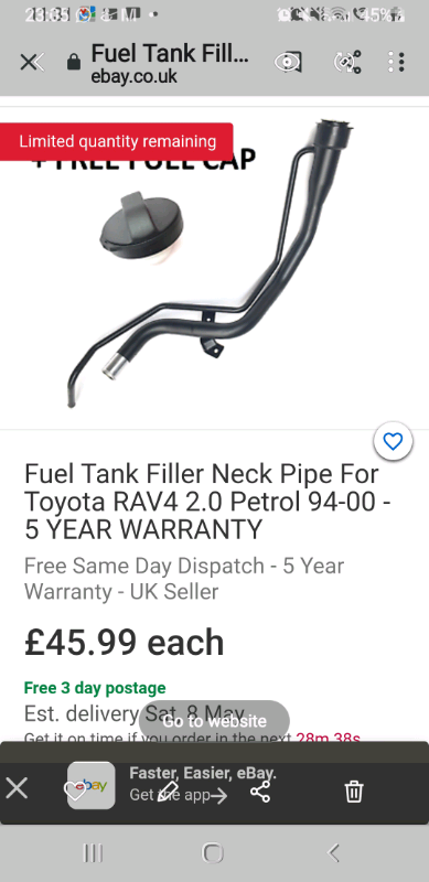 Fuel tank neck filler