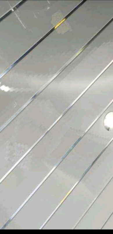 Ceiling panels to go! White and silver