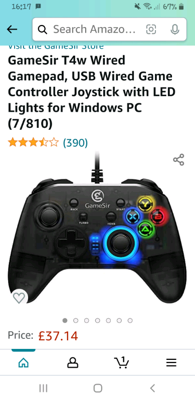 image for Brand new in sealed boxGameSir T4w Wired Gamepad, USB Wired Controller