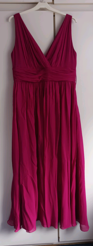 LAURA ASHLEY PURPLE MAXI DRESS WEDDING DRESS SIZE 14