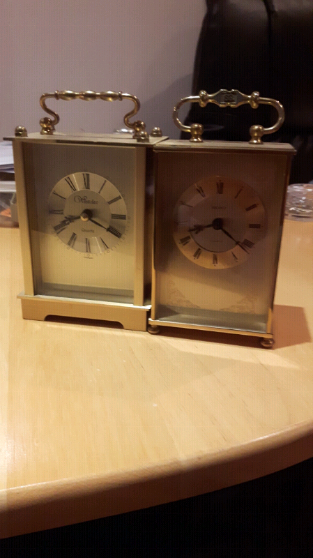 2 X  WORKING CARRIAGE CLOCKS 