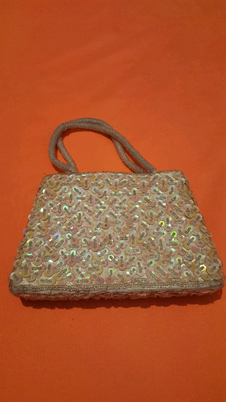 3 small handbags with sequins (brand new) £6 each.  