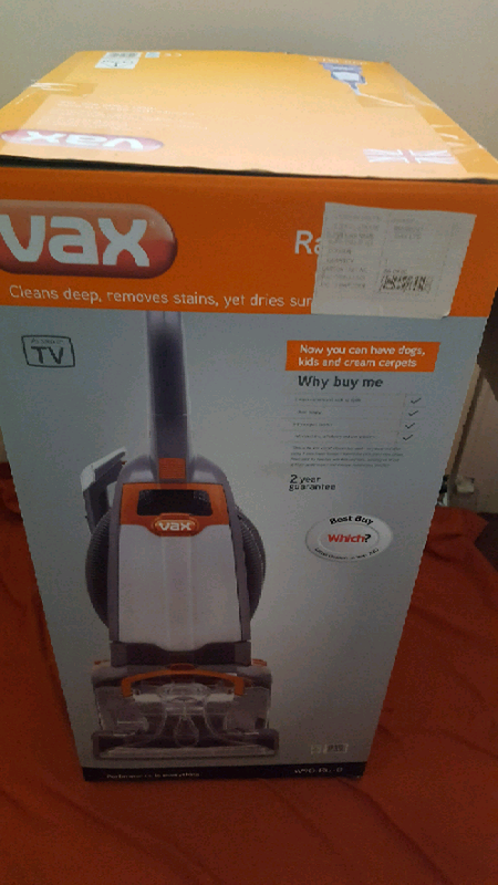 Heavy Duty Vax Rapide Ultra Carpet washer, dual V technology.