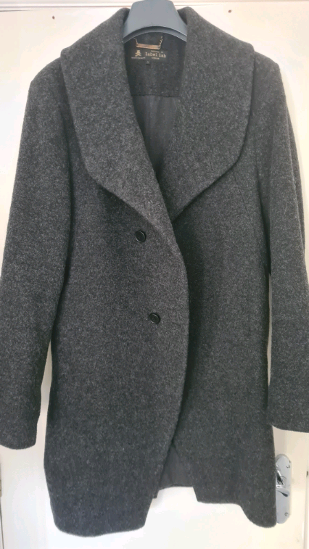 Mens Lab London long winter coat, large , immaculate 