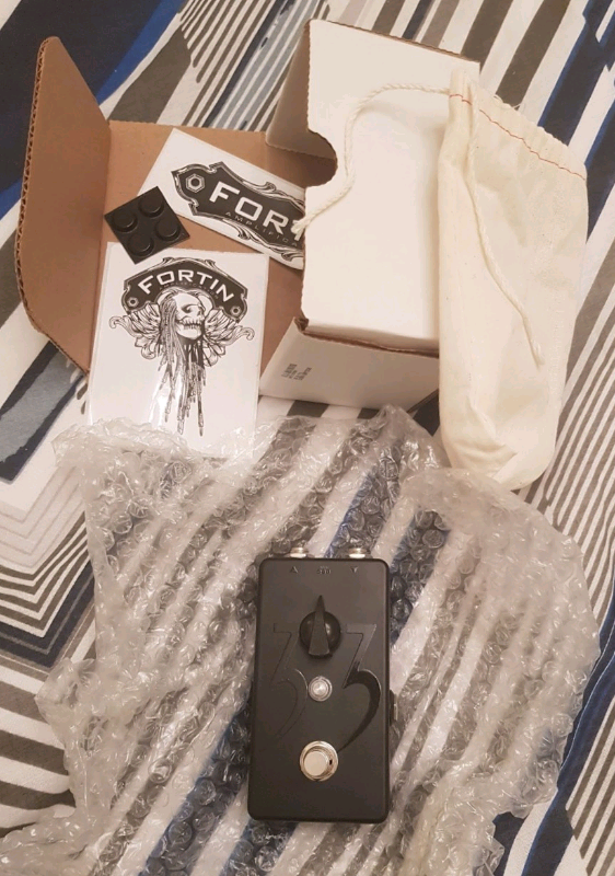 [Boxed] FORTIN 33 signature FT Meshuggah guitar effects pedal OD Maxon OD808 TS9 clean boost etc