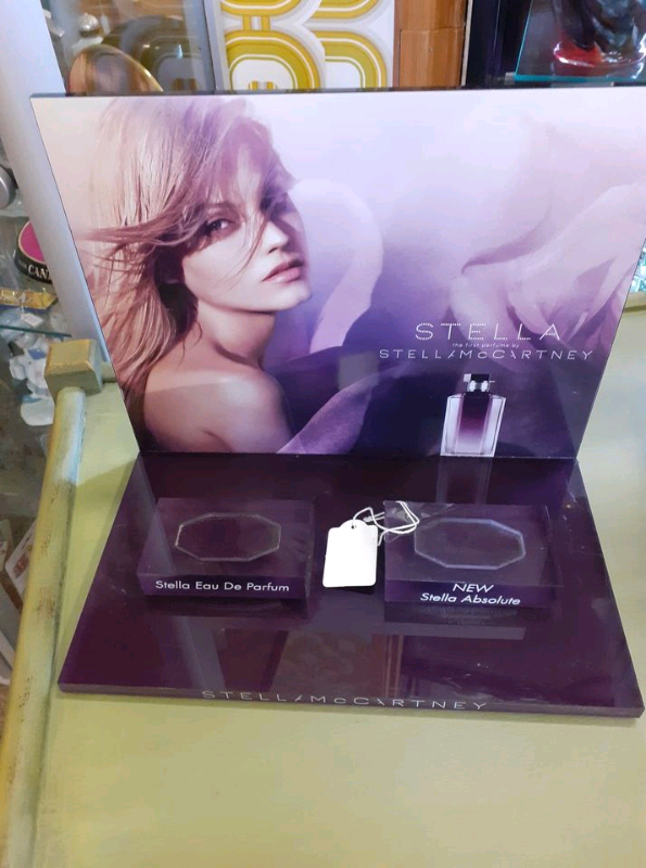 Stella McCartney Perspex perfume shop display stand. (No perfume)