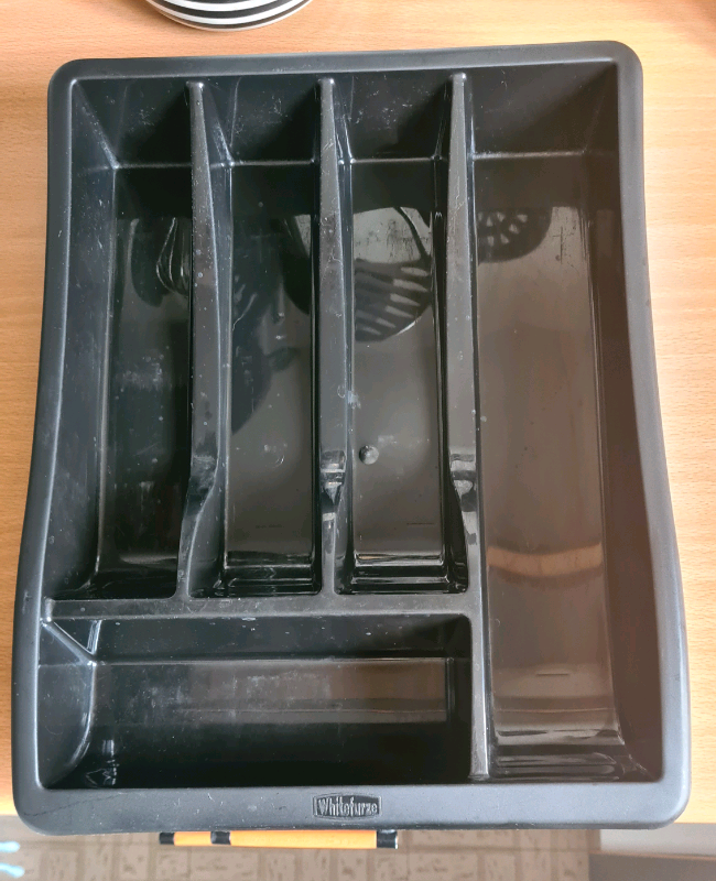 Black Cutlery Tray