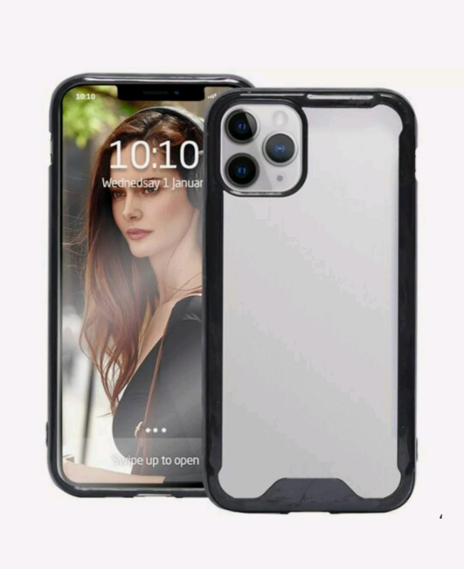 Groov-e iPhone 11 Pro Clear Case Edge  black
