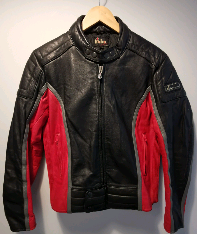 (AVAILABLE) Cool Vintage Original Bobo Biker’s Leather Jacket - size 42 (small/medium)