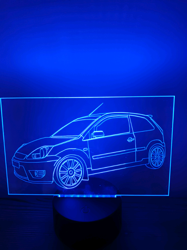 Ford Fiesta MK6 ST150 LED Illuminated Etching Display Light Colour