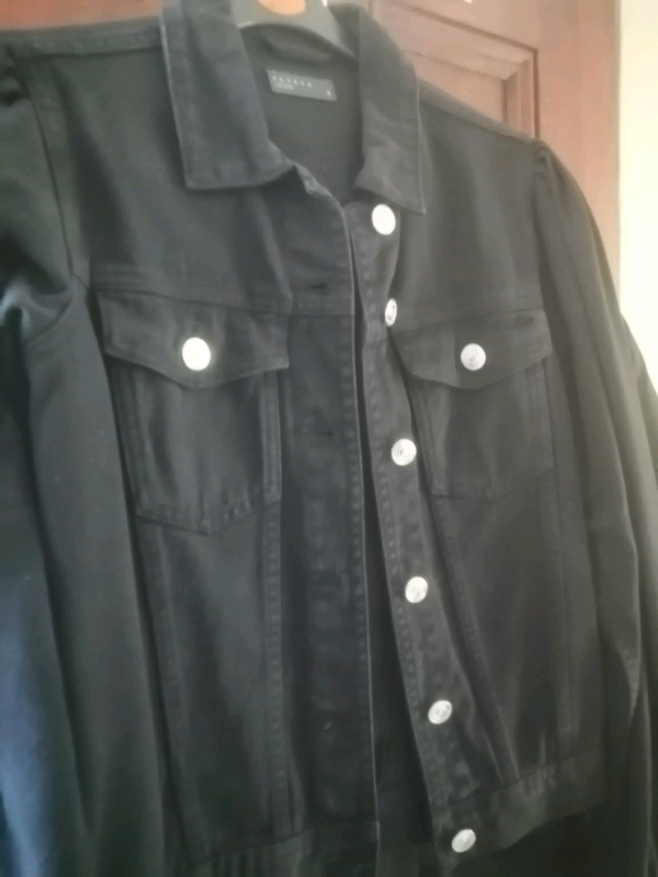 Women's black denim jacket 