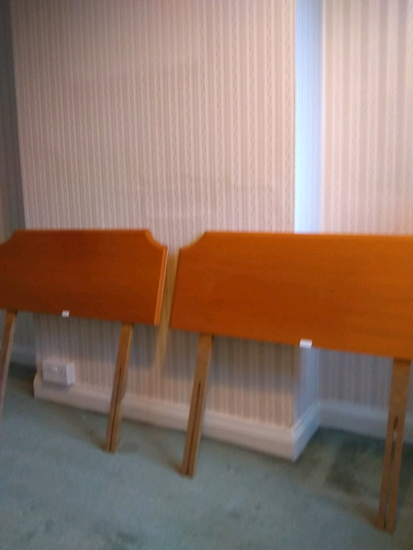 Single bed head board x2