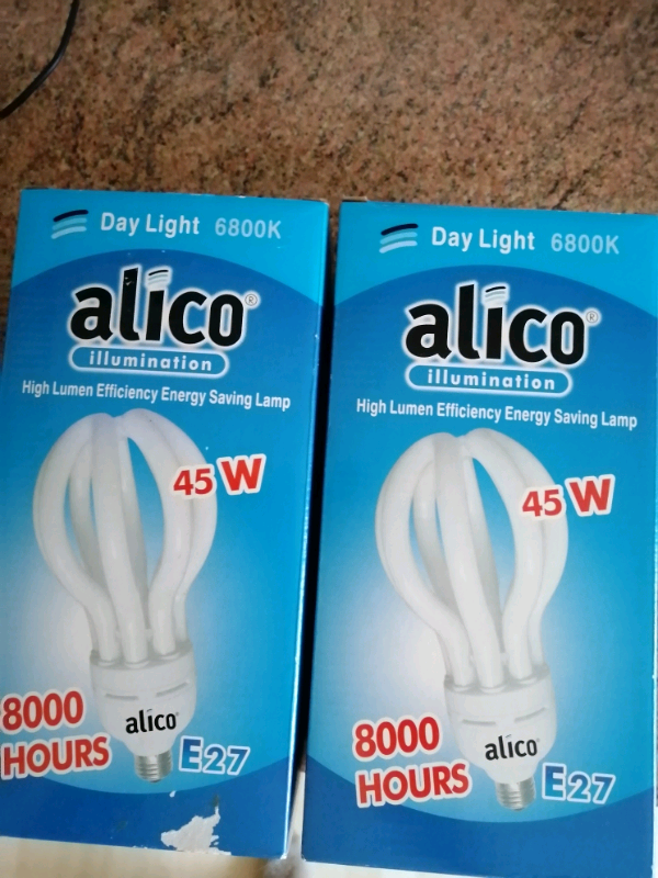 2 x alico illumination 45W Daylight 6800K E27 - 8000 hours Photography