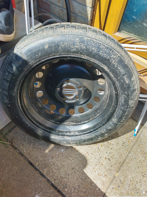 Temporary spare wheel used once 