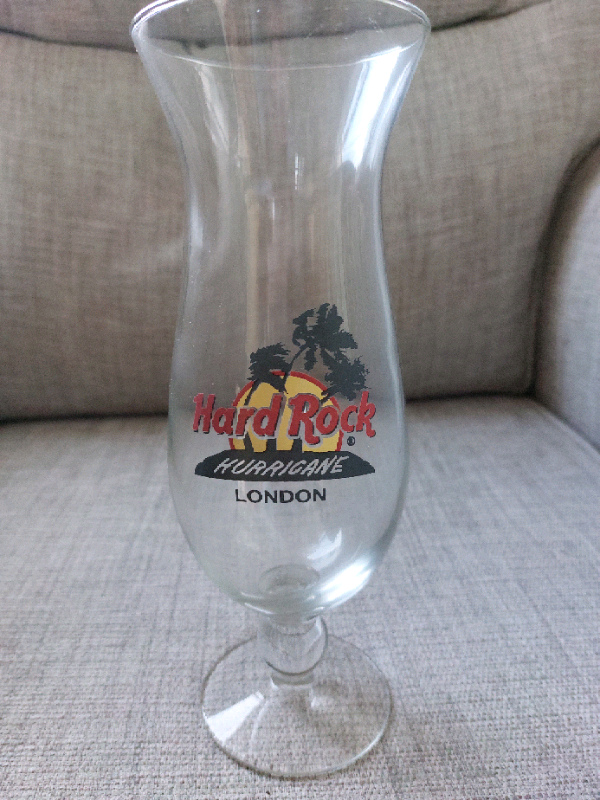 Retro Hard Rock Hurricane London Beer Glass 