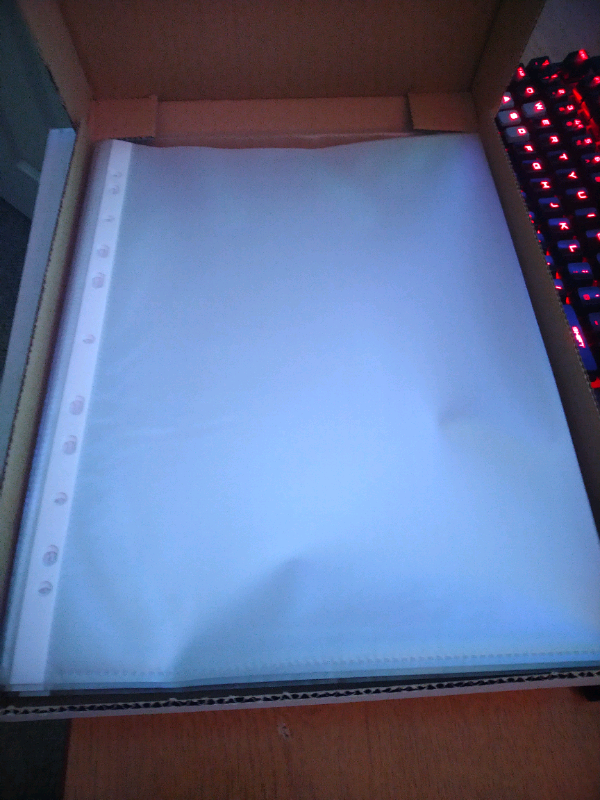 200 A4 Plastic Wallets, Boxed, Ring Binder or Foolscap Size