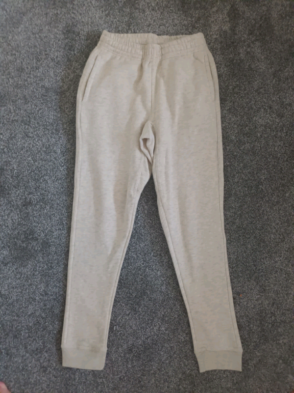 TRACKSUIT TROUSERS SIZE S CREAM 