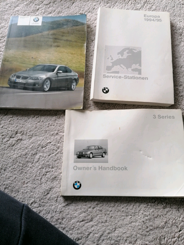 Bmw E36 and E92 owners 3 handbooks manual 