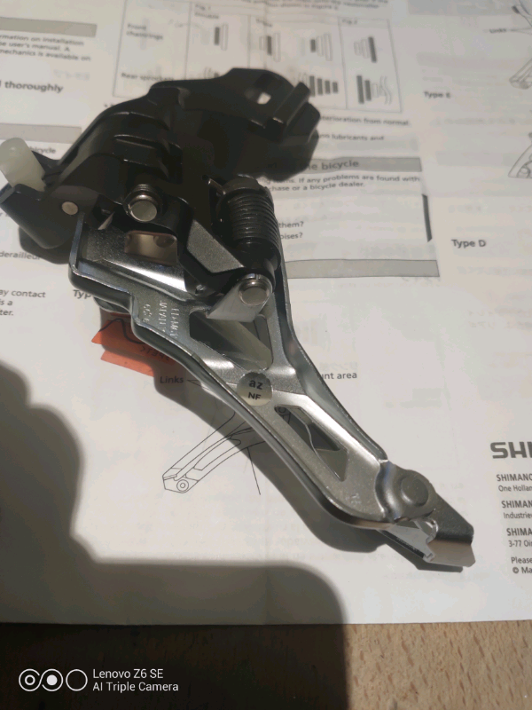  Brand new Shimano Deore M612 triple front changer 