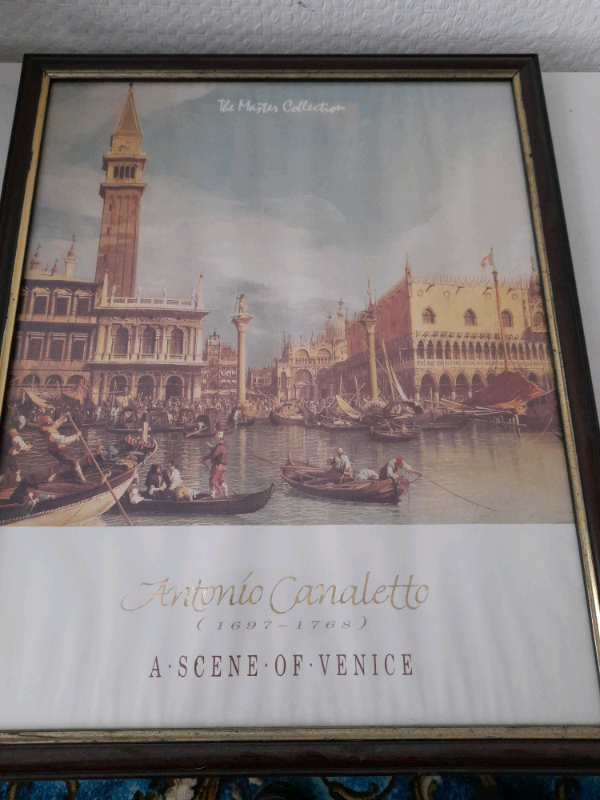 Canaletto View of the Ducal Palace in Venice framed Print