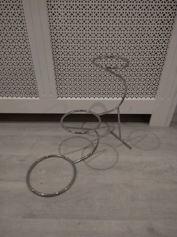 2 x 3 Tier Chrome Metal Step Cake Stand Wedding Birthday Party Display 