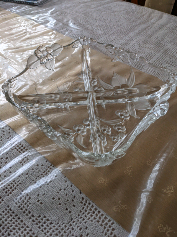Original Walther-Glas 4 Compartment Relish Tray